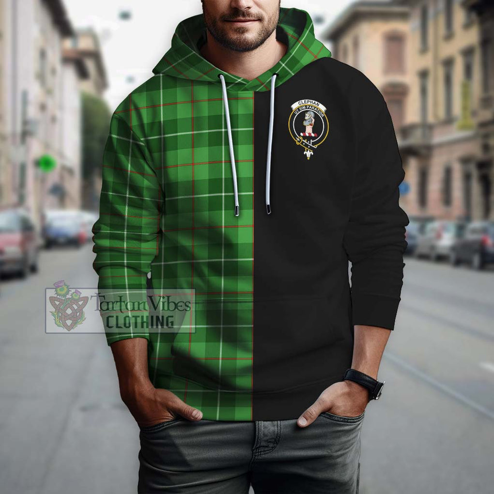 Clephane (Clephan) Tartan Hoodie with Family Crest and Half Of Me Style Zip Hoodie - Tartanvibesclothing Shop