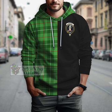 Clephane (Clephan) Tartan Hoodie with Family Crest and Half Of Me Style