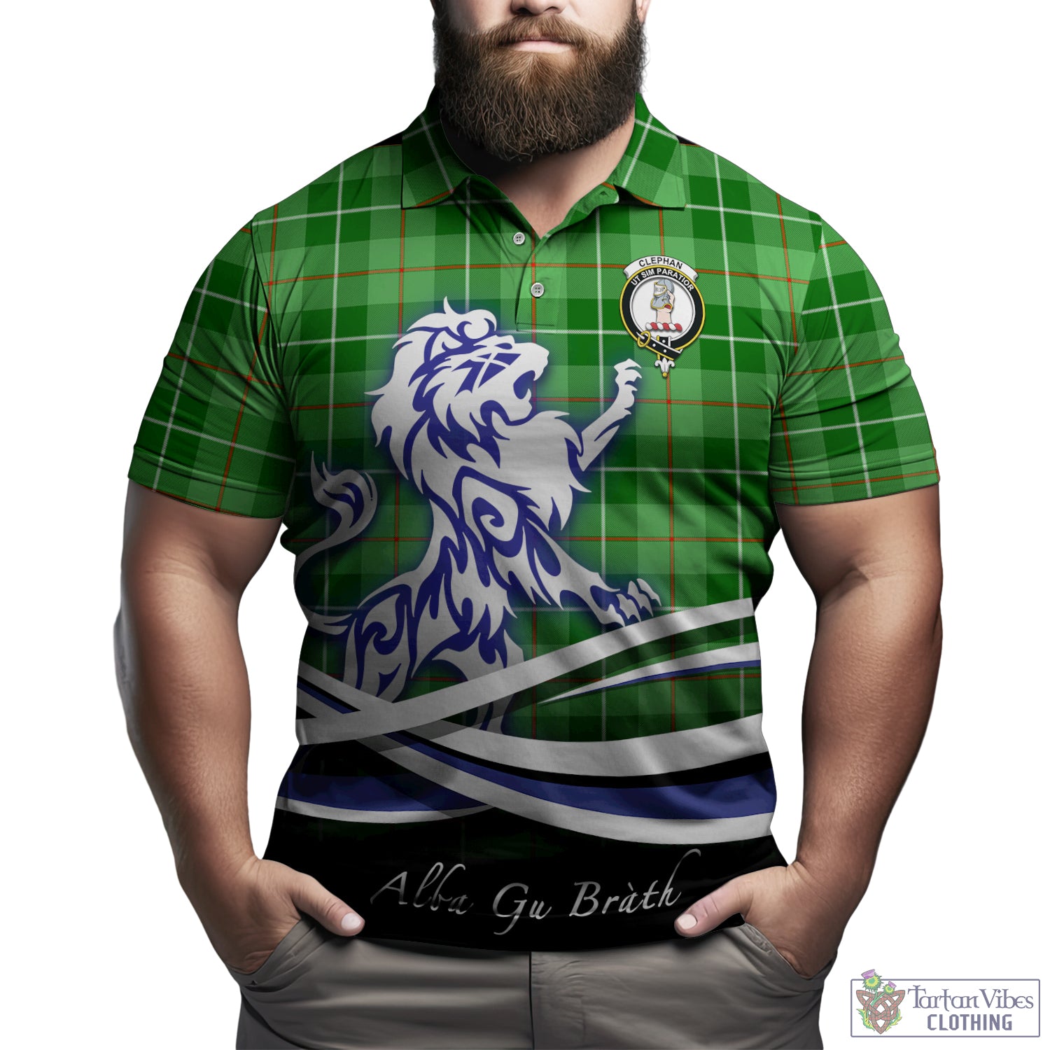 clephan-tartan-polo-shirt-with-alba-gu-brath-regal-lion-emblem
