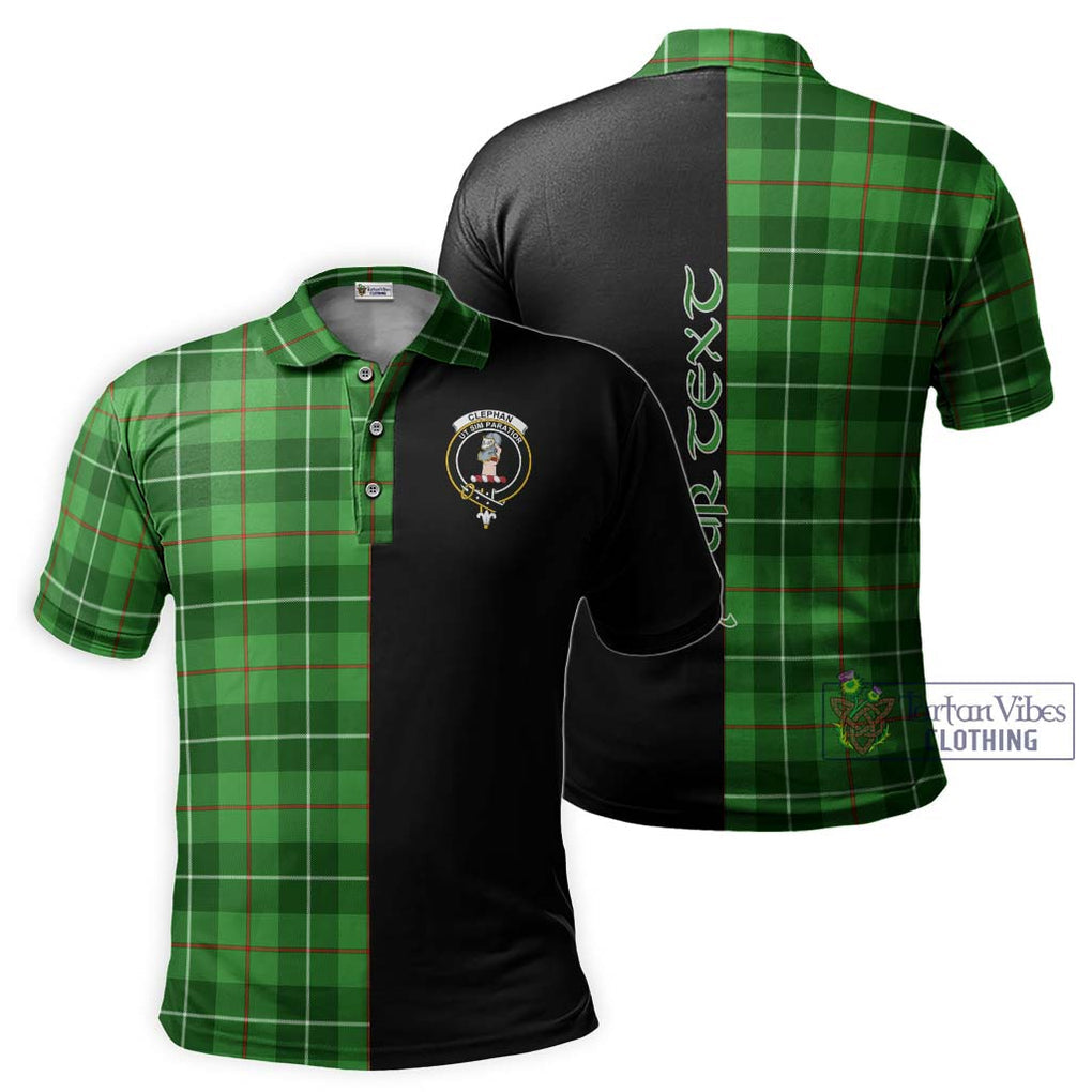 Clephane (Clephan) Tartan Polo Shirt with Family Crest and Half Of Me Style Kid - Tartanvibesclothing Shop