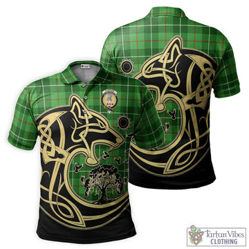 Clephane (Clephan) Tartan Polo Shirt with Family Crest Celtic Wolf Style Kid - Tartan Vibes Clothing