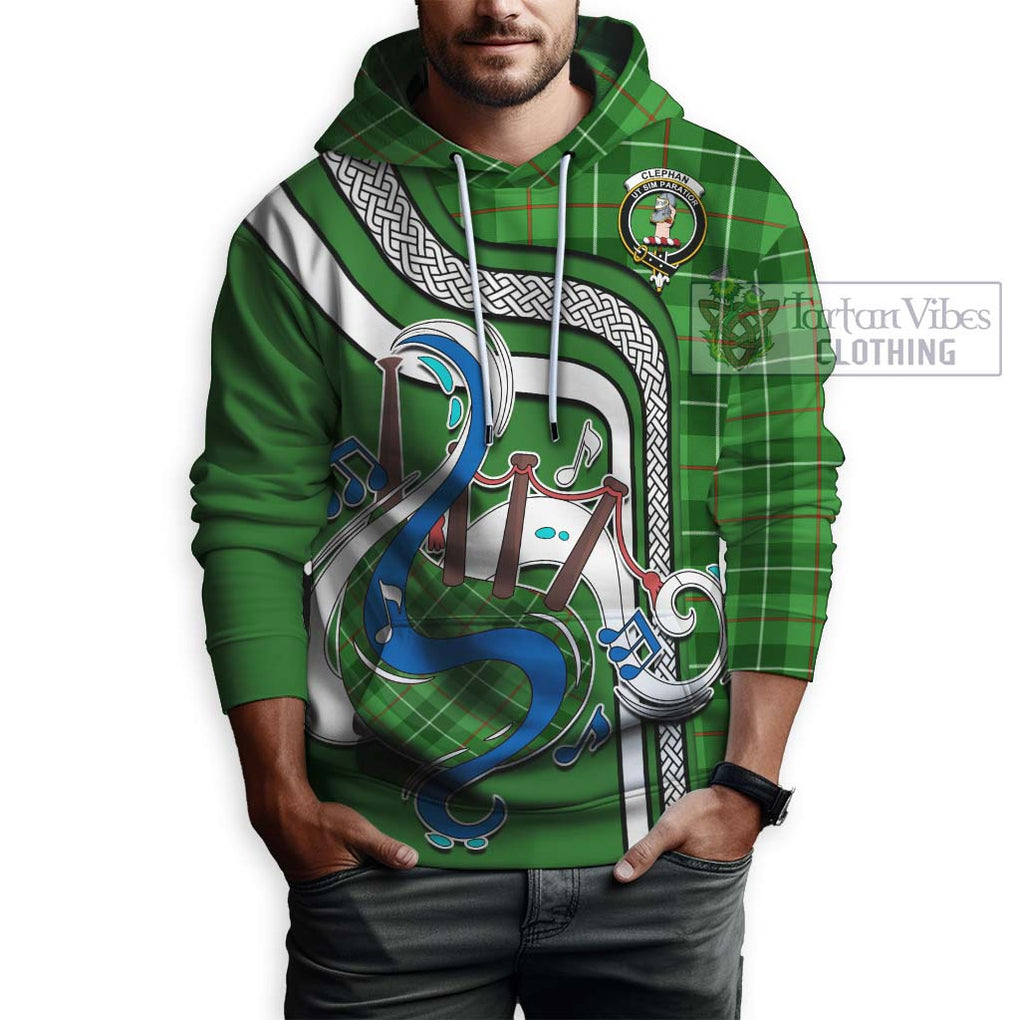 Clephane (Clephan) Tartan Hoodie with Epic Bagpipe Style Zip Hoodie - Tartanvibesclothing Shop