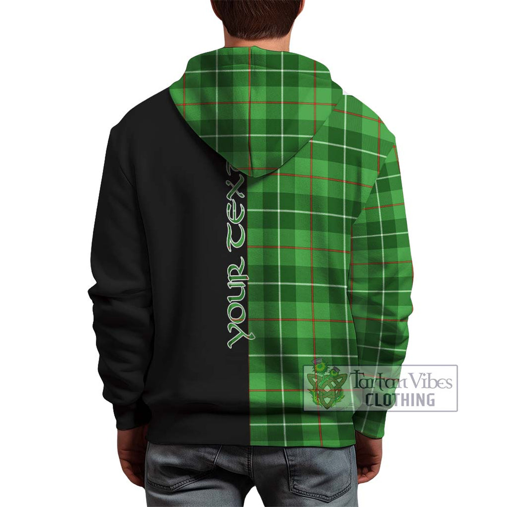 Clephane (Clephan) Tartan Hoodie with Family Crest and Half Of Me Style - Tartanvibesclothing Shop