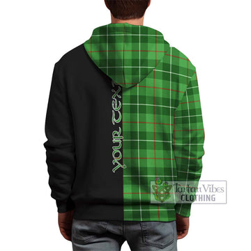 Clephane (Clephan) Tartan Hoodie with Family Crest and Half Of Me Style