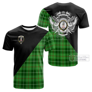 Clephane (Clephan) Tartan Cotton T-shirt with Family Crest and Military Logo Style Kid's Shirt - Tartan Vibes Clothing