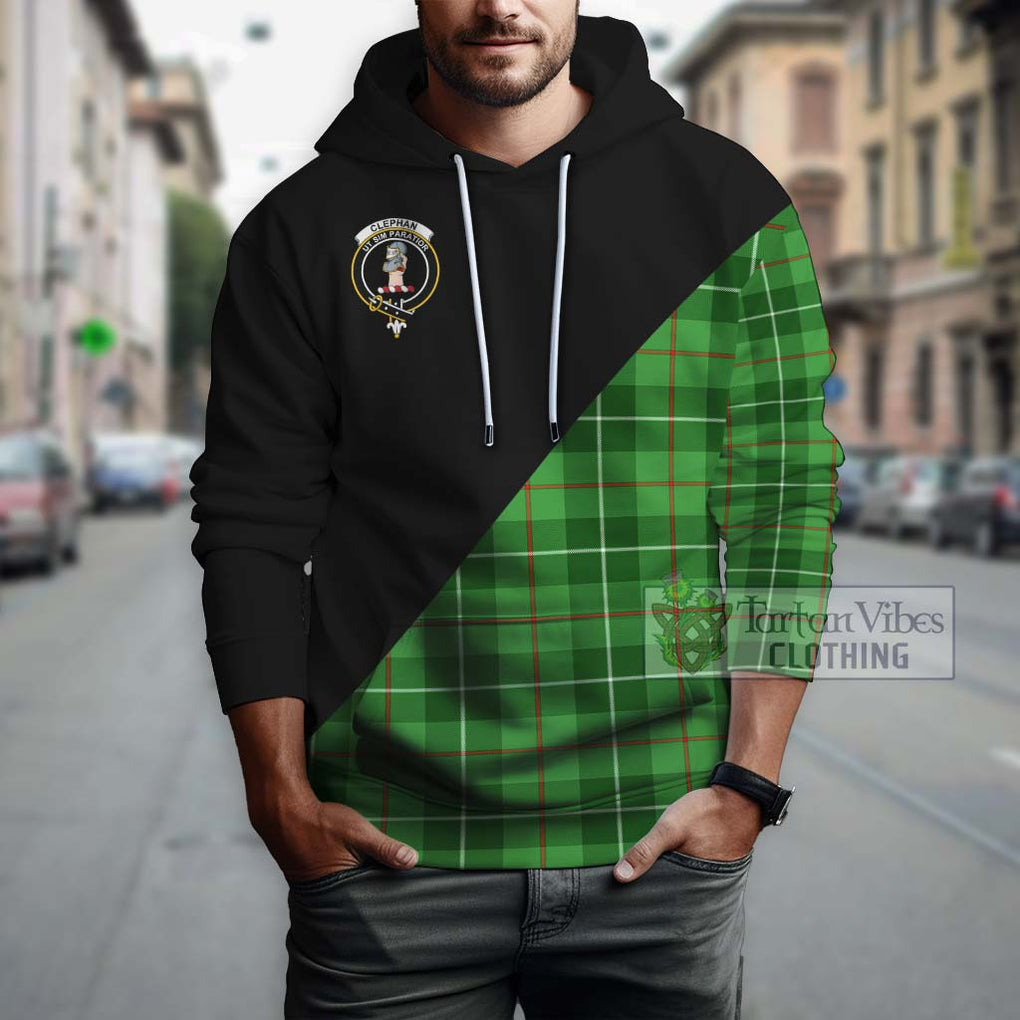 Clephane (Clephan) Tartan Hoodie with Family Crest and Military Logo Style - Tartanvibesclothing Shop