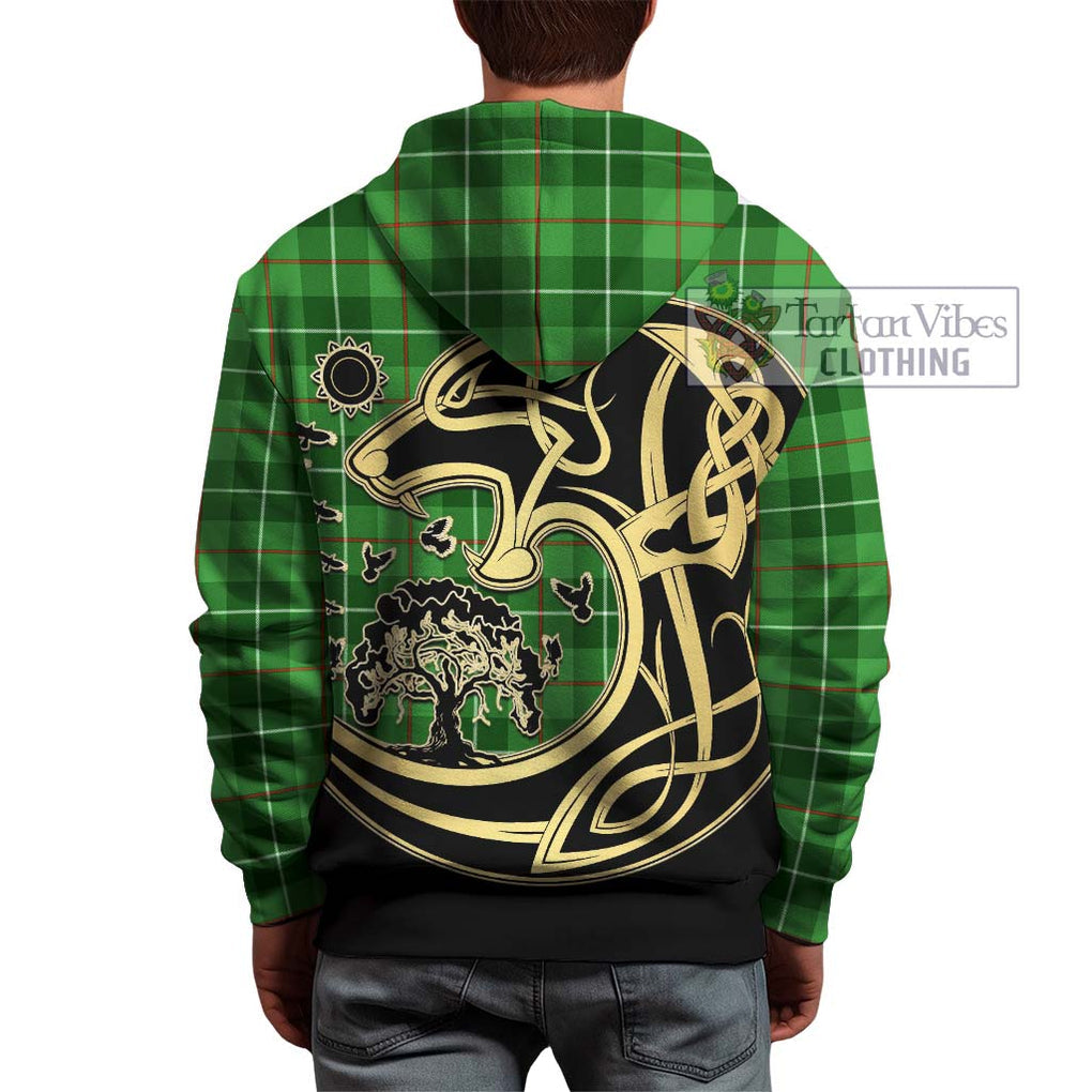 Clephane (Clephan) Tartan Hoodie with Family Crest Celtic Wolf Style - Tartan Vibes Clothing