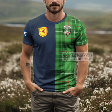 Clephane (Clephan) Tartan T-Shirt Alba with Scottish Lion Royal Arm Half Style - Tartan Vibes Clothing