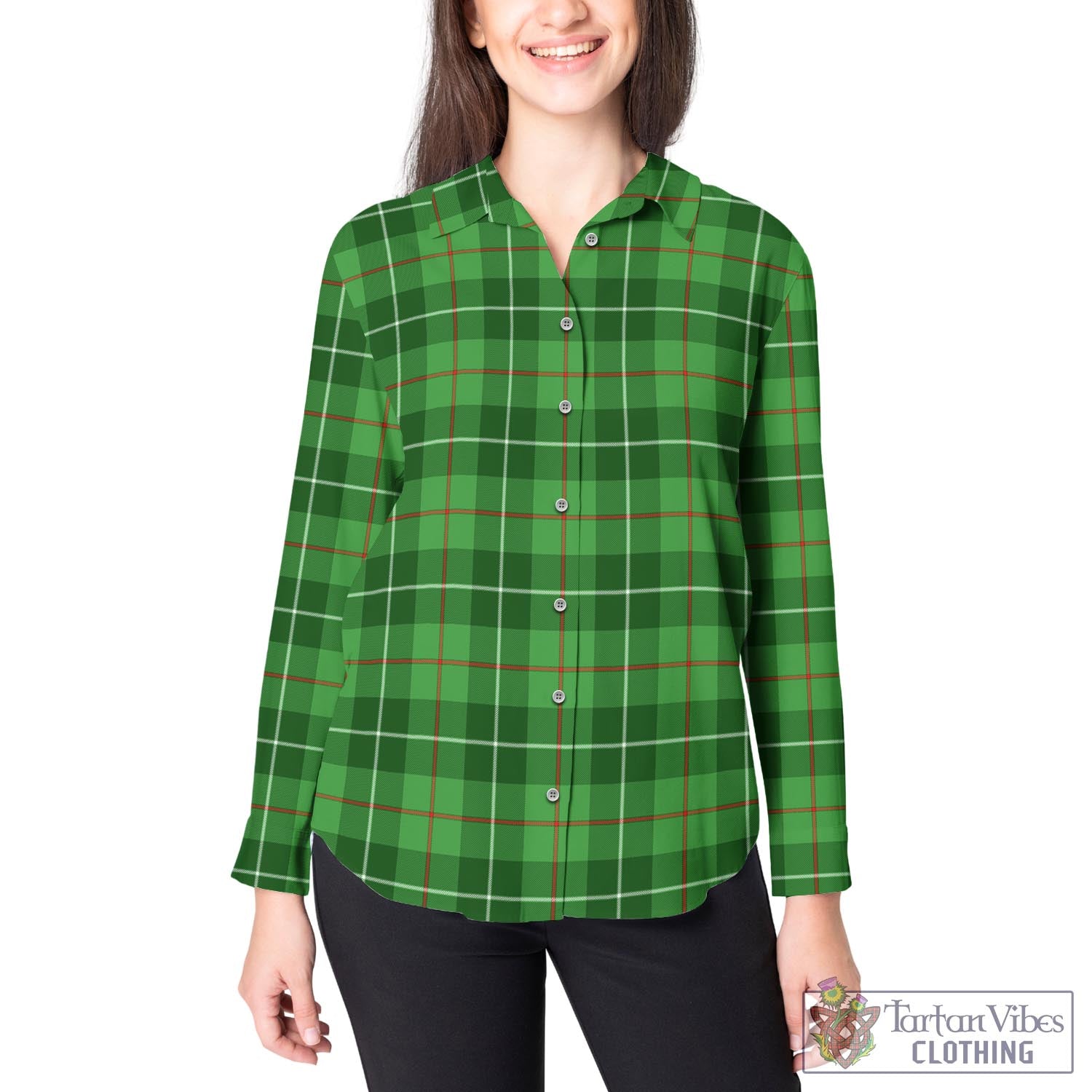 Clephan Tartan Womens Casual Shirt