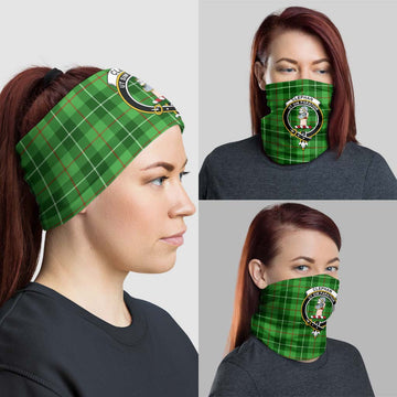 Clephane (Clephan) Tartan Neck Gaiters, Tartan Bandanas, Tartan Head Band with Family Crest