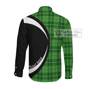 Clephane (Clephan) Tartan Long Sleeve Button Up with Family Crest Circle Style