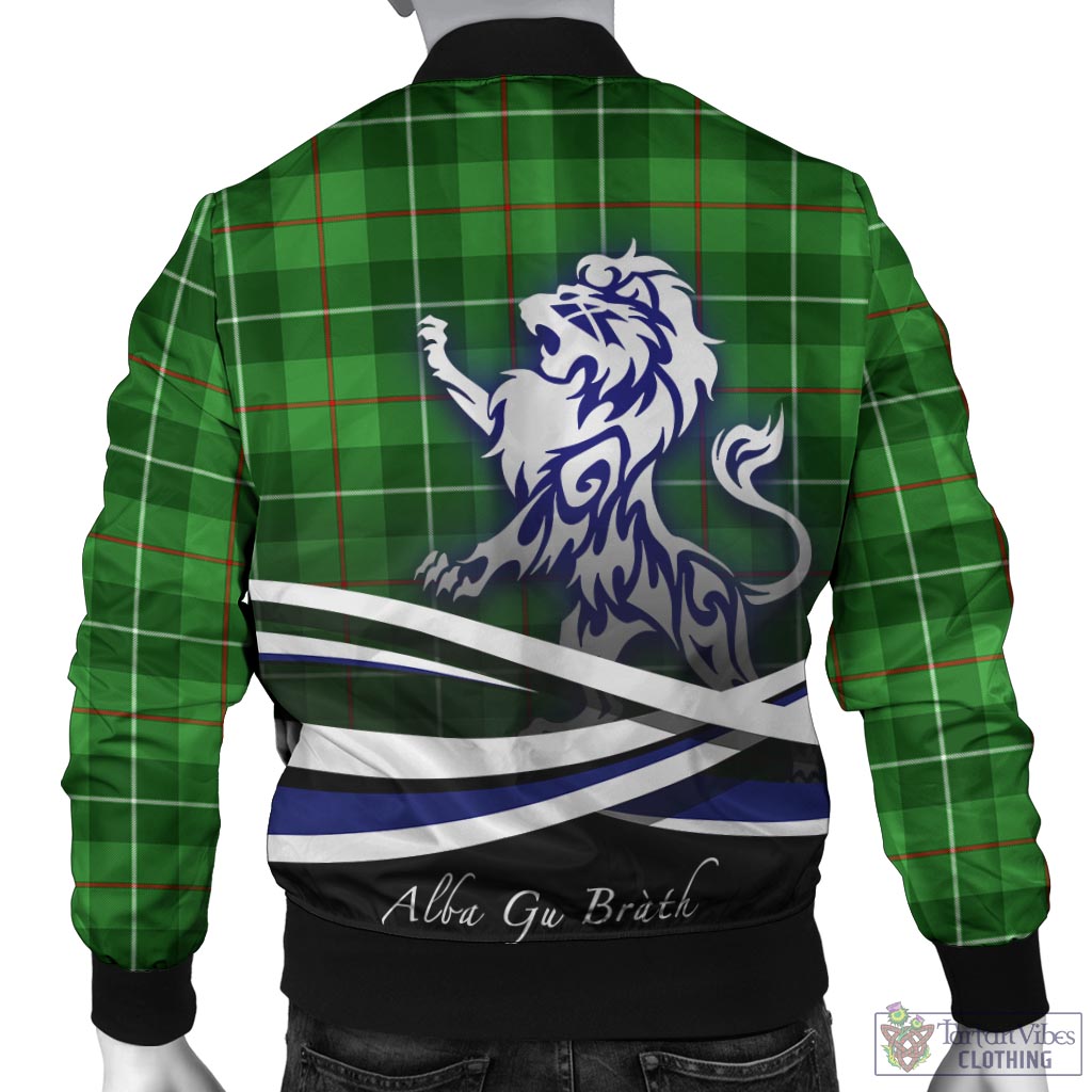 Clephane (Clephan) Tartan Bomber Jacket with Alba Gu Brath Regal Lion Emblem - Tartan Vibes Clothing
