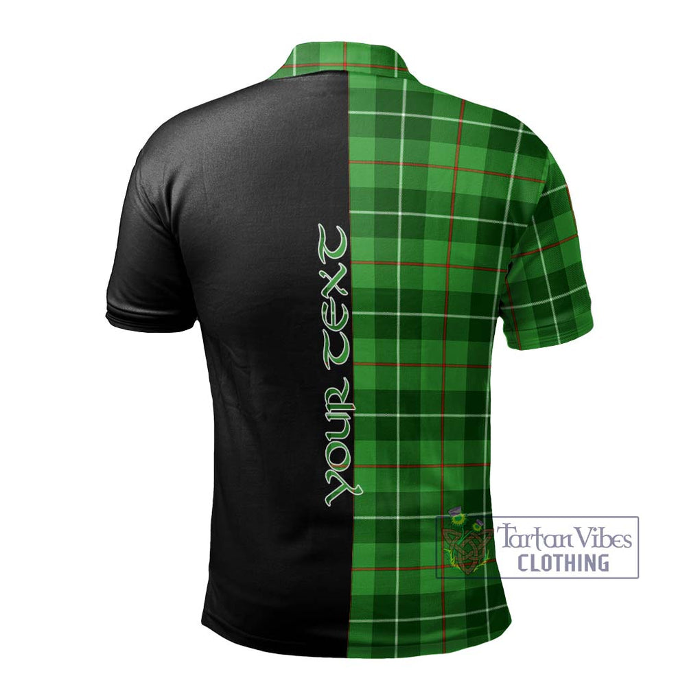 Clephane (Clephan) Tartan Polo Shirt with Family Crest and Half Of Me Style - Tartanvibesclothing Shop