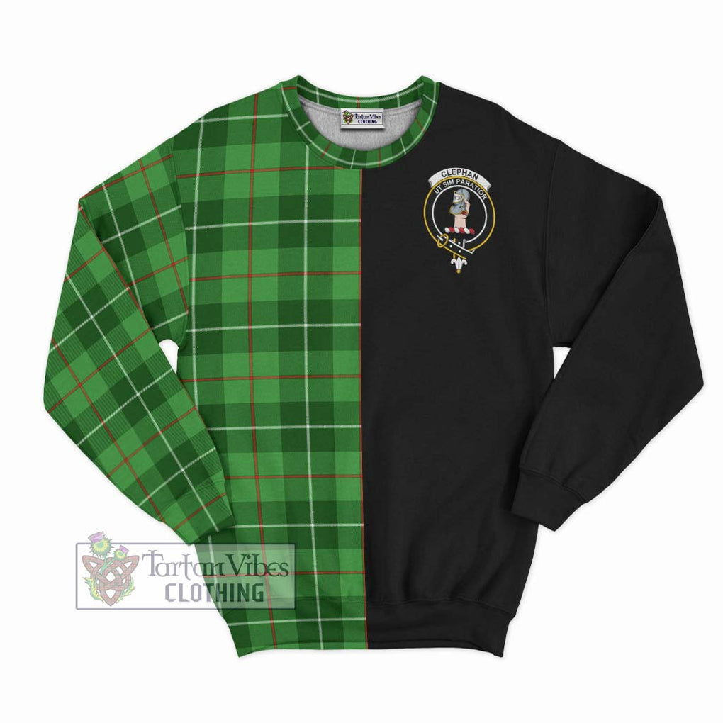 Clephane (Clephan) Tartan Sweatshirt with Family Crest and Half Of Me Style - Tartan Vibes Clothing