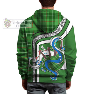 Clephane (Clephan) Tartan Hoodie with Epic Bagpipe Style