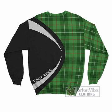 Clephane (Clephan) Tartan Sweatshirt with Family Crest Circle Style