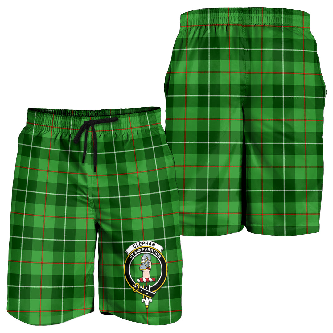 clephan-tartan-mens-shorts-with-family-crest