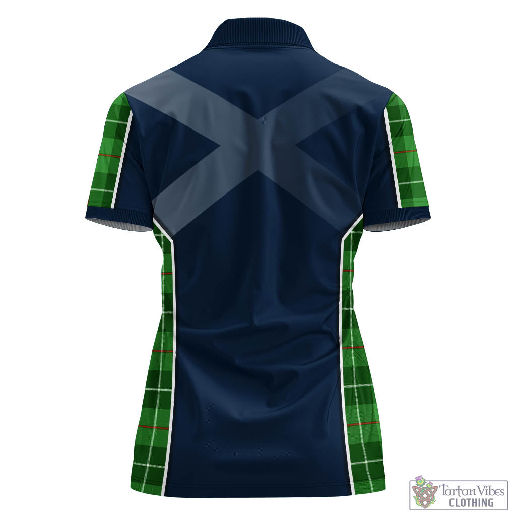 Tartan Vibes Clothing Clephan Tartan Women's Polo Shirt with Family Crest and Lion Rampant Vibes Sport Style