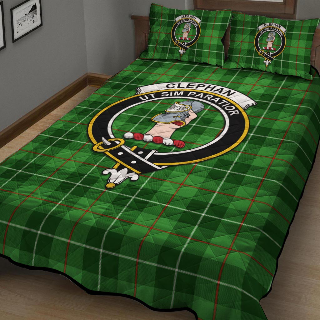 Clephane (Clephan) Tartan Quilt Bed Set with Family Crest - Tartan Vibes Clothing