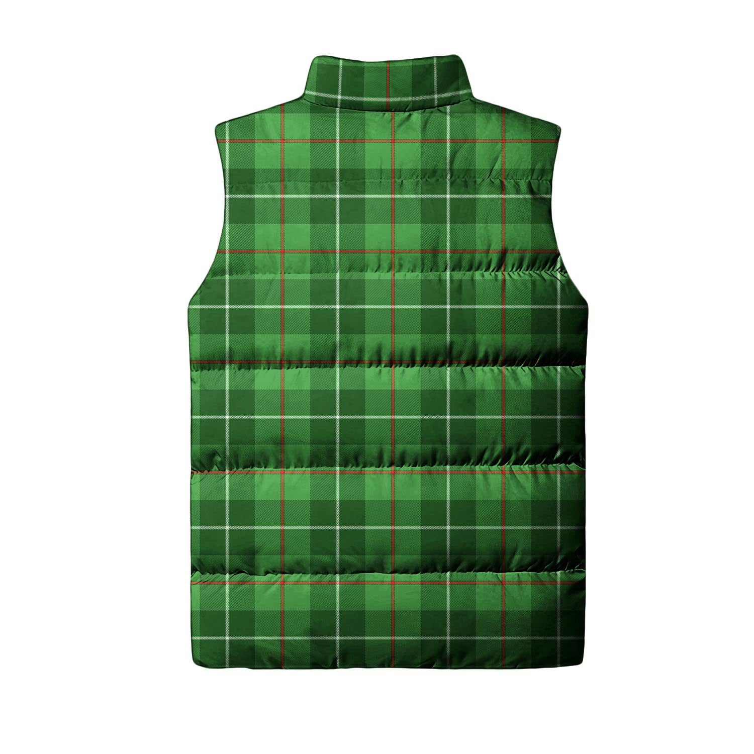 Clephan Tartan Sleeveless Puffer Jacket with Family Crest - Tartanvibesclothing