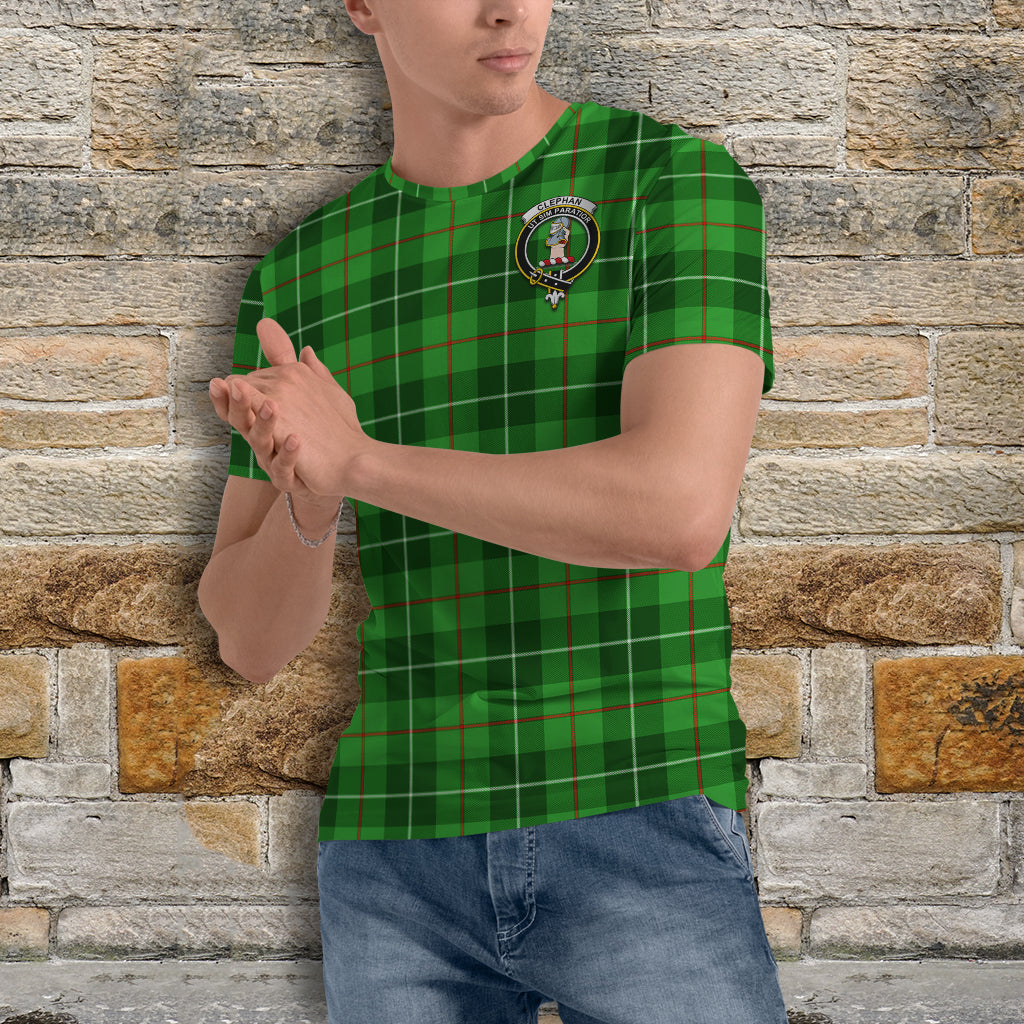 Clephane (Clephan) Tartan T-Shirt with Family Crest - Tartan Vibes Clothing