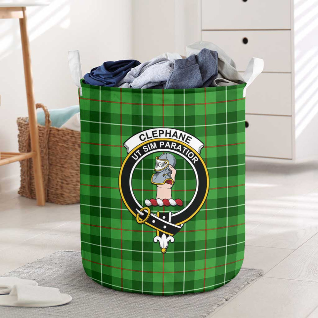 Clephane Tartan Laundry Basket with Family Crest One Size - Tartanvibesclothing Shop