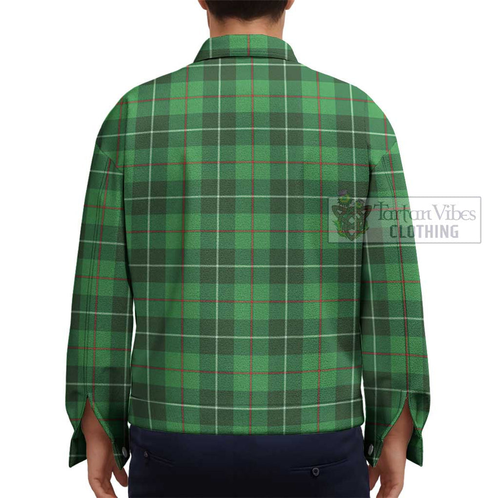 Clephane Tartan Unisex Lapel Cotton Jacket - Tartan Vibes Clothing