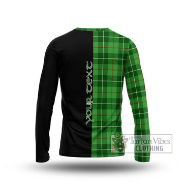 Clephane Tartan Long Sleeve T-Shirt with Family Crest and Half Of Me Style - Tartan Vibes Clothing
