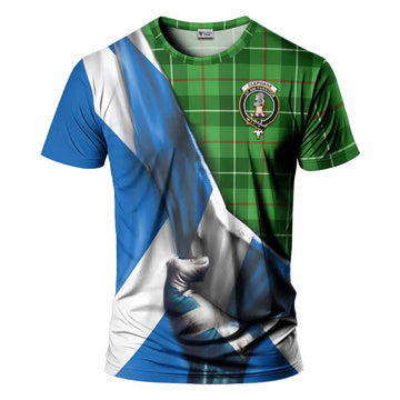 Clephane (Clephan) Tartan T-Shirt with Family Crest Scotland Patriotic Style