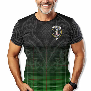 Clephane (Clephan) Tartan T-Shirt with Family Crest Celtic Thistle Vibes