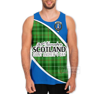 Clephane (Clephan) Family Crest Tartan Men's Tank Top Celebrate Saint Andrew's Day in Style