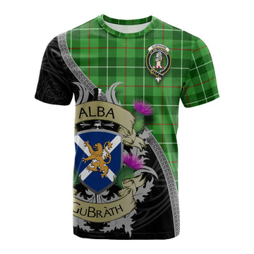 Clephane (Clephan) Tartan Family Crest Cotton T-shirt Lion Rampant Royal Thistle Shield Celtic Inspired Kid's Shirt - Tartan Vibes Clothing