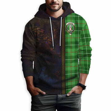 Clephane (Clephan) Tartan Family Crest Hoodie Alba Gu Brath Be Brave Lion Ancient Style Pullover Hoodie - Tartan Vibes Clothing