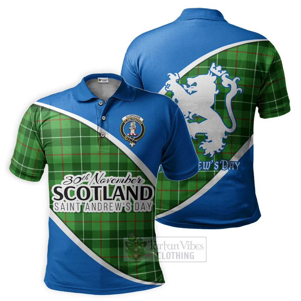 Tartan Vibes Clothing Clephane (Clephan) Family Crest Tartan Polo Shirt Celebrate Saint Andrew's Day in Style