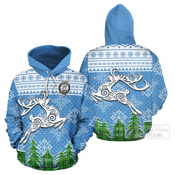 Clephane (Clephan) Clan Christmas Hoodie Celtic Reindeer Style