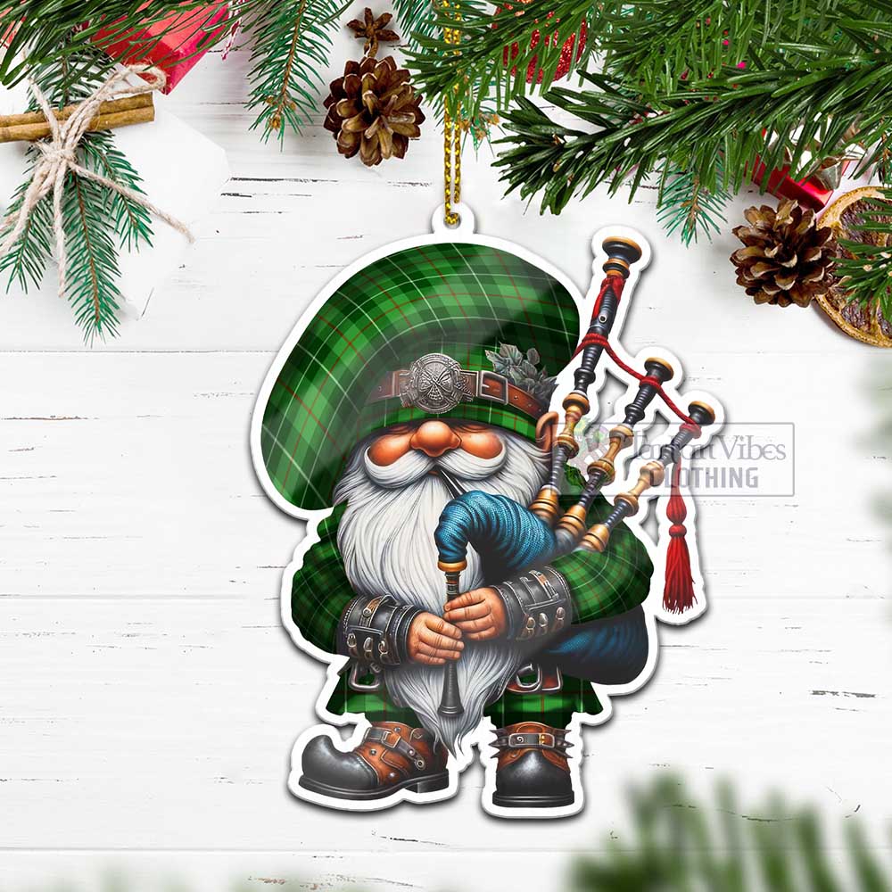 Tartan Vibes Clothing Clephane (Clephan) Tartan Badpiper Gnome Christmas Ornament