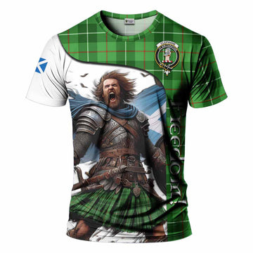 Clephane (Clephan) Crest Tartan T-Shirt Inspired by the Freedom of Scottish Warrior