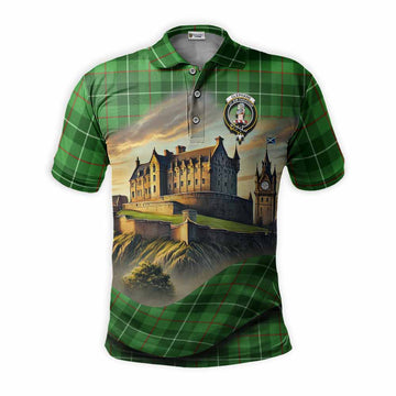 Clephane (Clephan) Tartan Family Crest Polo Shirt with Scottish Ancient Castle Style Kid - Tartan Vibes Clothing