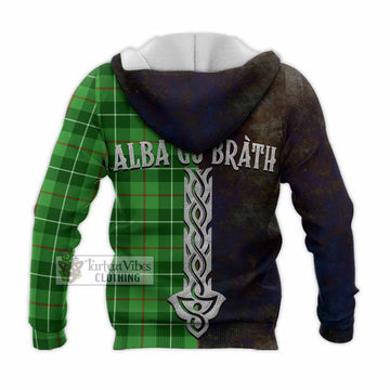Clephane (Clephan) Tartan Family Crest Knitted Hoodie Alba Gu Brath Be Brave Lion Ancient Style - Tartan Vibes Clothing