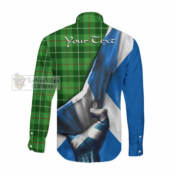 Clephane (Clephan) Tartan Long Sleeve Button Shirt with Family Crest Scotland Patriotic Style