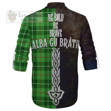 Clephane (Clephan) Tartan Family Crest Ghillie Kilt Shirt Alba Gu Brath Be Brave Lion Ancient Style - Tartan Vibes Clothing