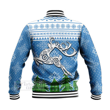 Clephane (Clephan) Clan Christmas Baseball Jacket Celtic Reindeer Style