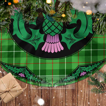 Clephane (Clephan) Tartan Christmas Tree Skirt Scottish Thistle Style - Tartan Vibes Clothing
