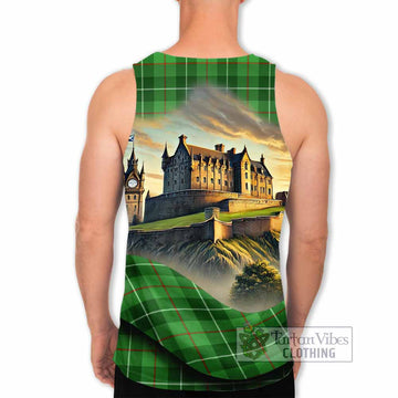 Clephane (Clephan) Tartan Family Crest Men's Tank Top with Scottish Ancient Castle Style - Tartan Vibes Clothing
