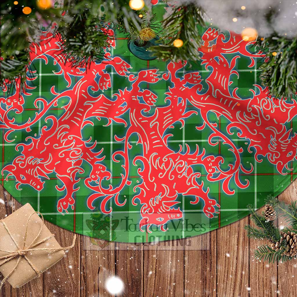 Clephane (Clephan) Tartan Christmas Tree Skirt Lion Rampant Style - Tartan Vibes Clothing