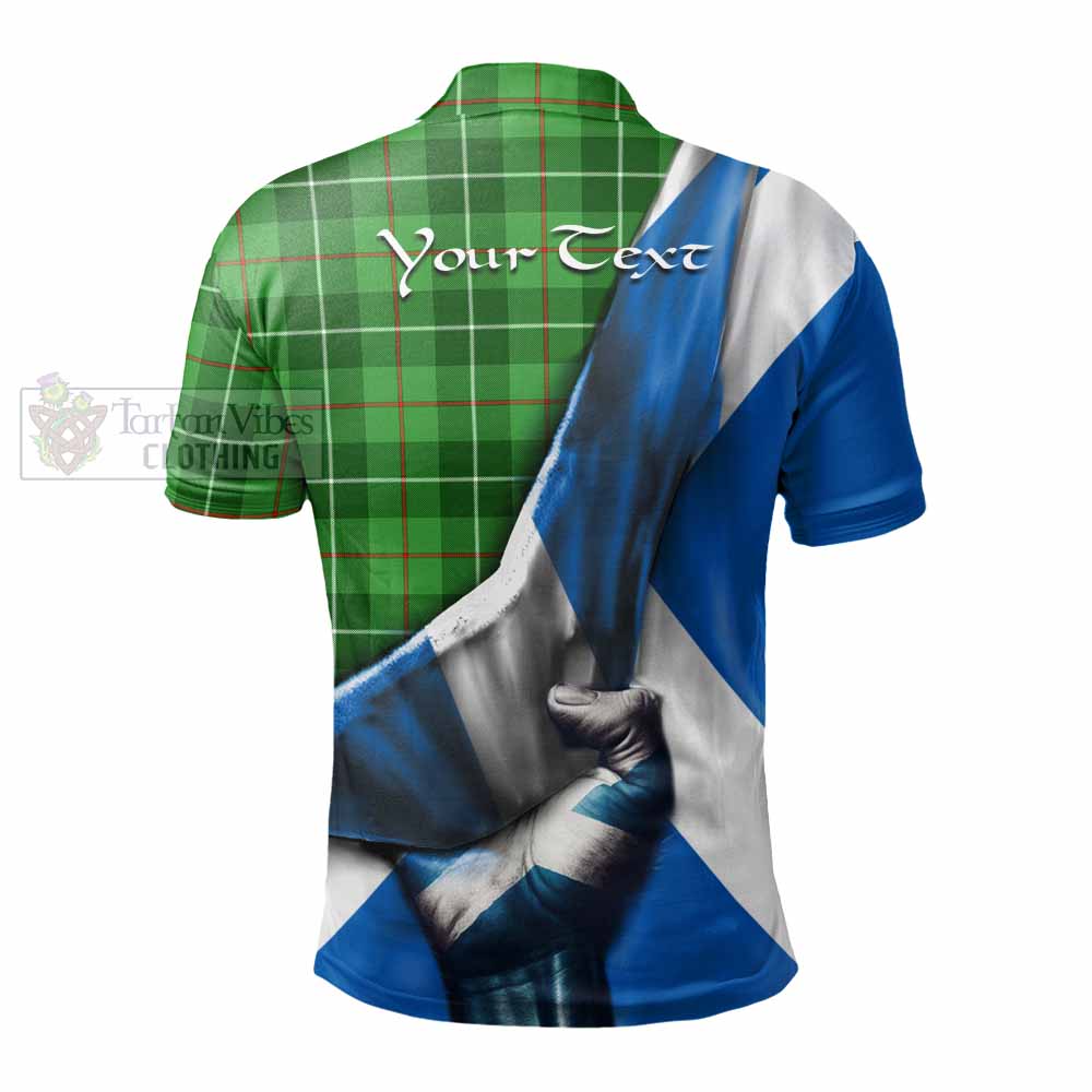 Tartan Vibes Clothing Clephane (Clephan) Tartan Polo Shirt with Family Crest Scotland Patriotic Style