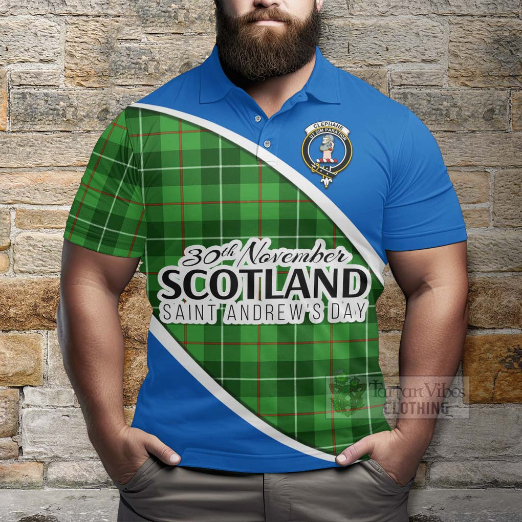 Tartan Vibes Clothing Clephane (Clephan) Family Crest Tartan Polo Shirt Celebrate Saint Andrew's Day in Style