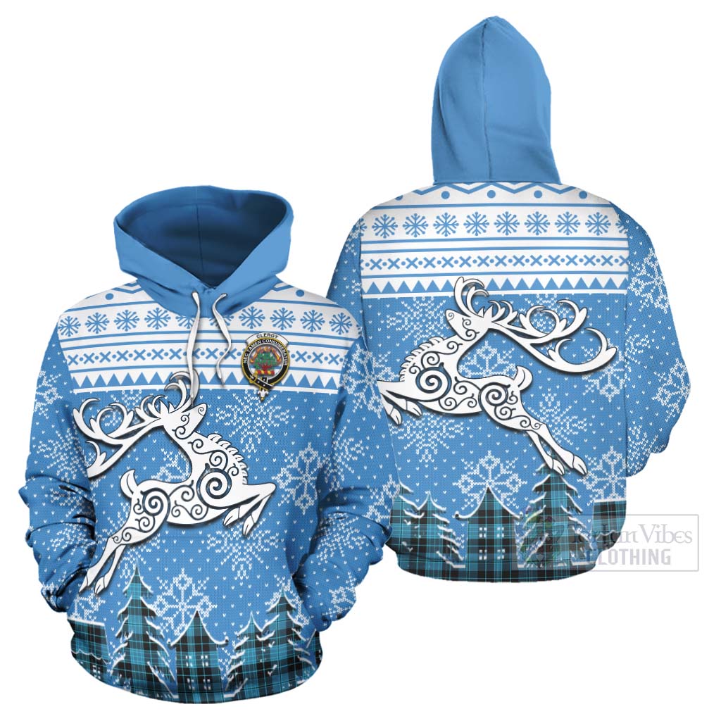 Tartan Vibes Clothing Clergy Clan Christmas Hoodie Celtic Reindeer Style