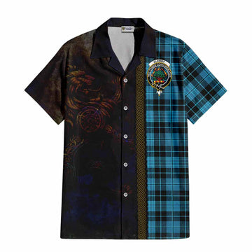 Clergy Tartan Family Crest Hawaiian Shirt Alba Gu Brath Be Brave Lion Ancient Style Kid - Tartan Vibes Clothing