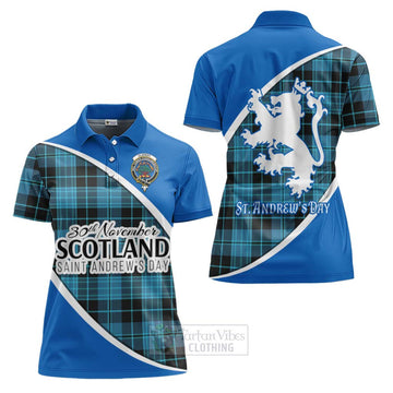 Clergy Family Crest Tartan Women's Polo Shirt Celebrate Saint Andrew's Day in Style Women - Tartan Vibes Clothing